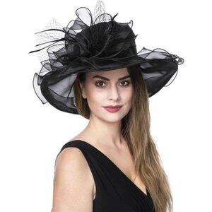 Women's Organza Church British Fascinator Hat